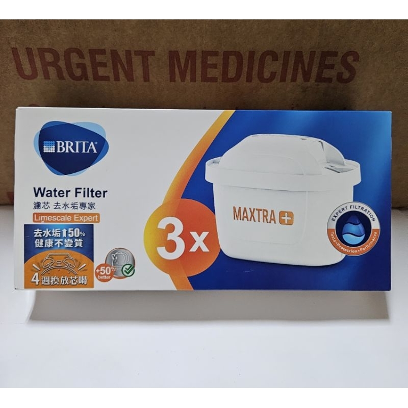 德國 BRITA 濾芯 MAXTRA Plus 去水垢專家 3入組(1顆155/1盒465)