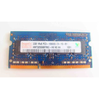 Hynix 2GB 1RX8 PC3-10600S DDR3-1333MHz SODIMM 204p 筆電記憶體