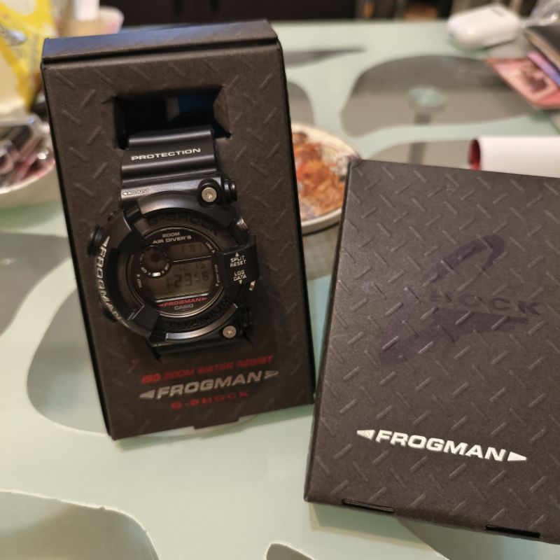 CASIO G-SHOCK FROGMAN DW-8200 蛙人 黑魂 鈦合金
