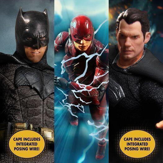 現貨 MEZCO One:12 查克史奈德之正義聯盟 超人 蝙蝠俠 閃電俠 豪華3入組 可動人形