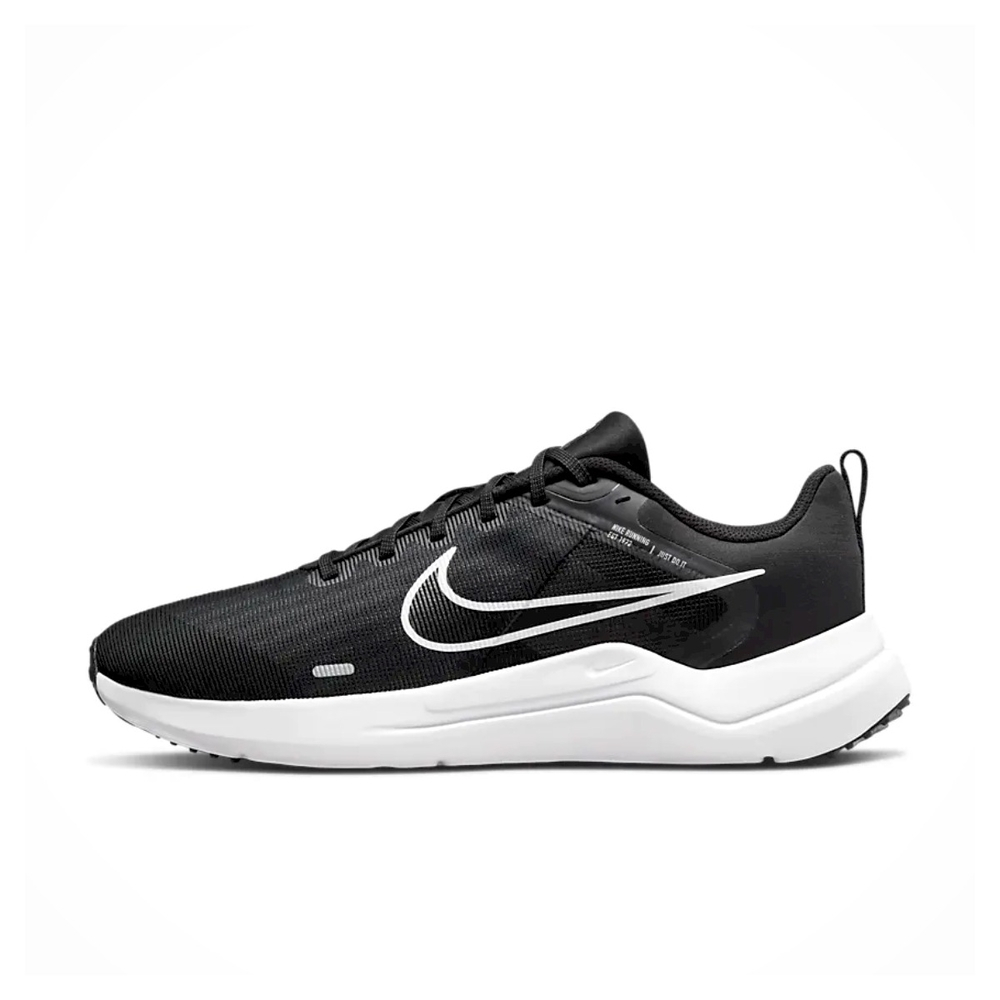 NIKE 男 慢跑鞋 運動鞋  DOWNSHIFTER 12  輕量 網布 透氣 健身   黑白 DD9293001