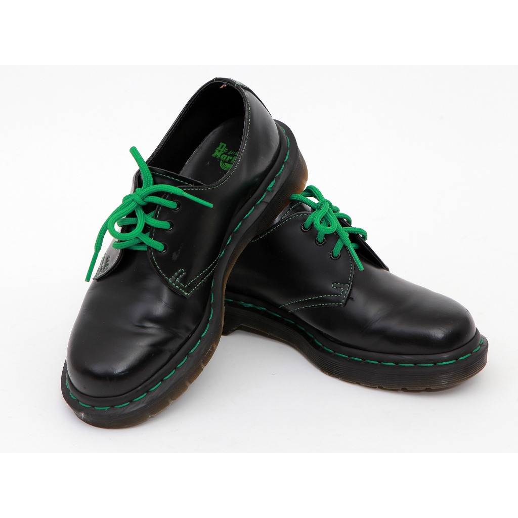 全新 Dr.Martens 1461 三孔馬丁鞋 黑色 綠線 基本經典款 1460