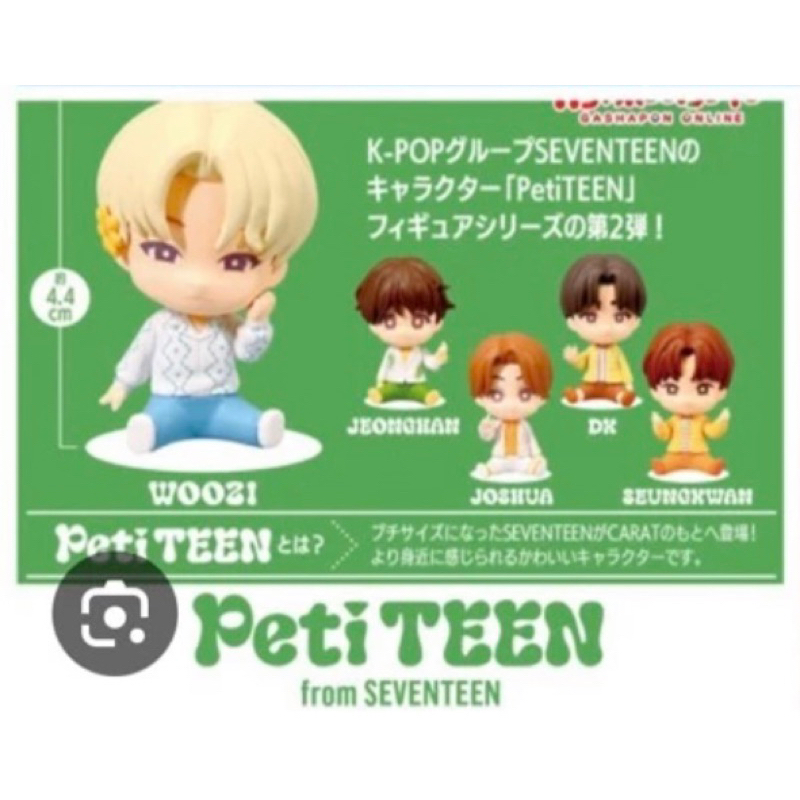 《可議價》Seventeen 日本扭蛋 woozi PetiTEEN 萬代 Bandai