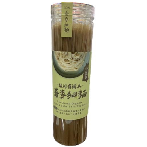 銀川 有機米純蕎麥細麵(30%蕎麥/蕎麥) 350g/罐