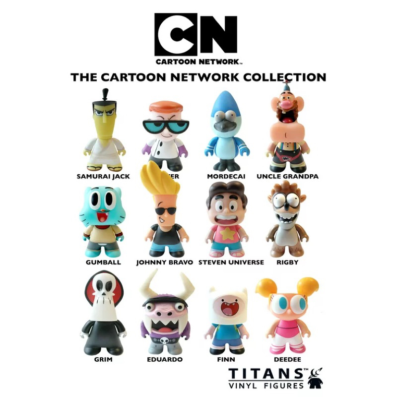 【CJ Toyz】Titans x 卡通頻道 可動公仔 模型 玩具 CN卡通 阿天 鳥哥 阿寶 德克斯特 阿甘 約翰尼