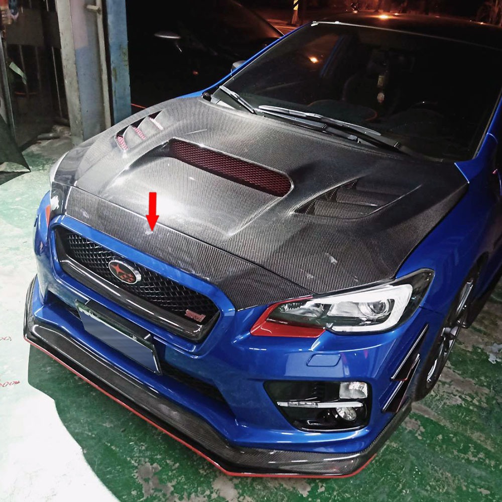 速霸陸 SUBARU WRX STI 4代 4門車 前引擎蓋飾板 卡夢飾板 2015-2019