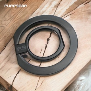 PureGear▸普格爾 鋅合金磁吸指環支架(附磁圈貼片) 支援MagSafe 磁吸指環 蘋果/安卓手機 手機支架