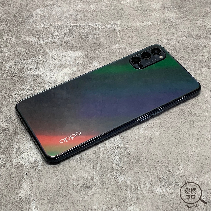 『澄橘』OPPO Reno 4 8G/128G 128GB (6.4吋) 黑 二手《歡迎折抵》A66405