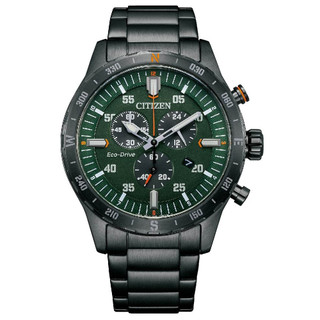 CITIZEN星辰錶 Chronograph AT2527-80X 光動能三眼計時腕錶 43.5mm