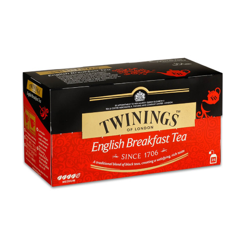 TWININGS唐寧 英倫早餐茶 2g x 25入 茶包 紅茶 早餐茶 English breakfast tea