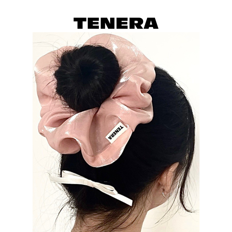 【TENERA】限定溫柔組合~8 cm 芭蕾女孩髮圈 大腸圈 + 手提包 / 單肩包 / 斜跨包  (台灣總代理貨)