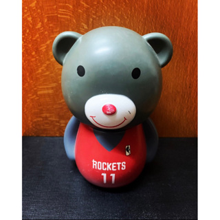 Vintage NBA Houston Rockets Mascot Coin Bank 休士頓火箭隊姚明小熊存錢筒