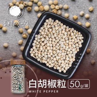 【香料共和國】白胡椒粒 50g/罐｜清爽辛香 香氣均勻｜湯品料理 家庭必備