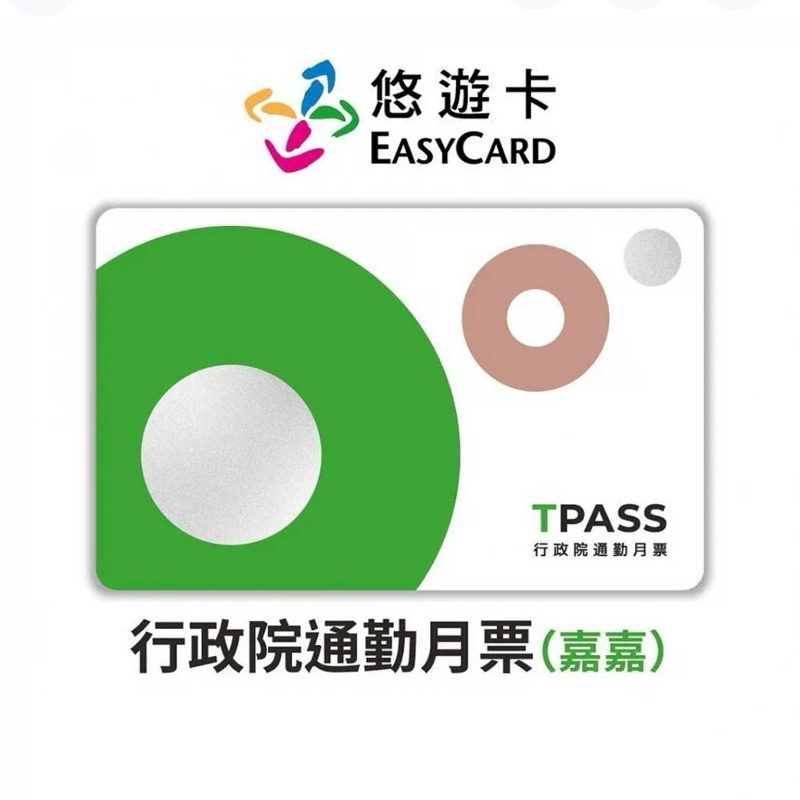 （現貨可退100）SuperCard 超級悠遊卡 TPASS行政院通勤月票-嘉嘉