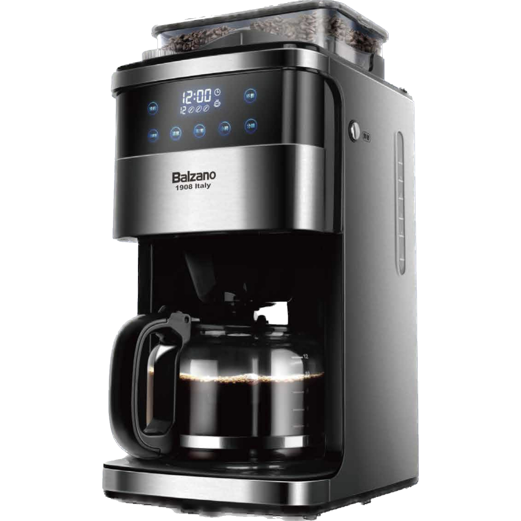 Balzano微電腦液晶觸控全自動磨豆咖啡機 CM-1520