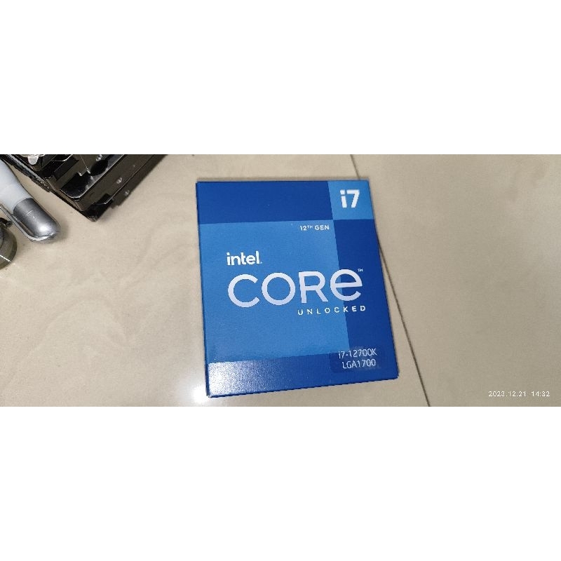 自取 INTEL 全新台灣公司貨盒裝 12代 Core i7-12700K 12核20緒 處理器 3.6G 1700腳
