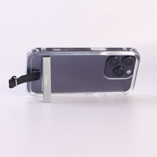Moxbii 極空戰甲七代 (For iPhone 14 Pro) 支架+綁帶/掛片 可搭配手機背帶掛繩 不變黃 防摔殼