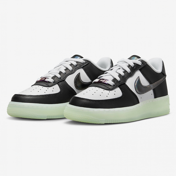 NIKE AIR FORCE 1 LV8 (GS) 大童鞋 黑 白 龍年 夜光FZ5529103 Sneakers542