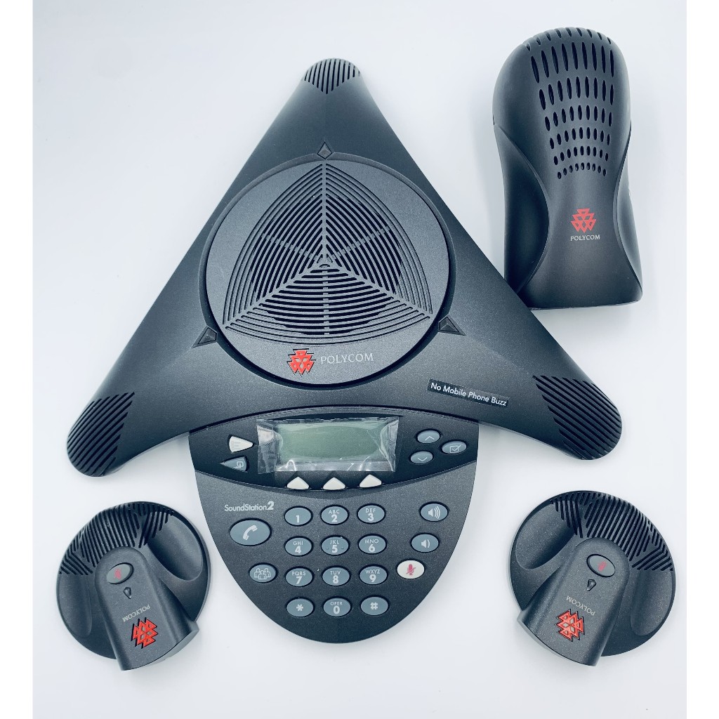 POLYCOM SOUND STATION2 EX最高階延伸麥克風會議電話中古品狀況佳 類比會議電話 八爪魚