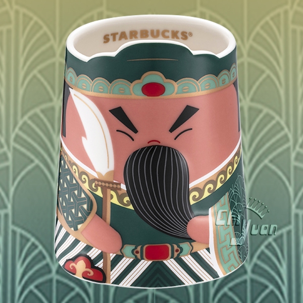 Starbucks 台灣星巴克 2023 祈願亨通馬克杯 12oz 城市杯 關聖帝君 關公 財神爺 武財神 青龍偃月刀