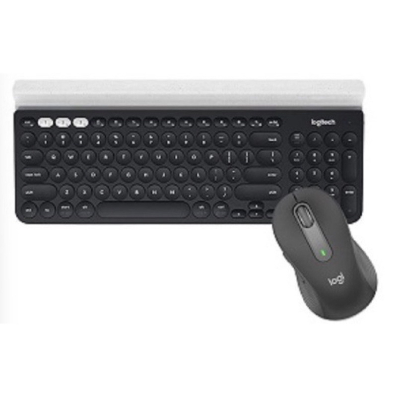 羅技 無線鍵盤組-K780 跨平台藍牙鍵盤+M560 多工靜音無線滑鼠