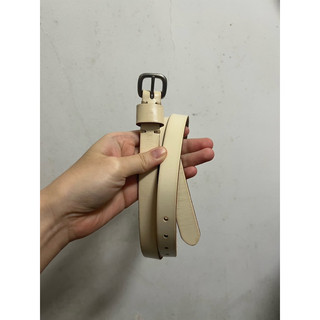 ［二手］UNIQLO/白色/細款/皮帶