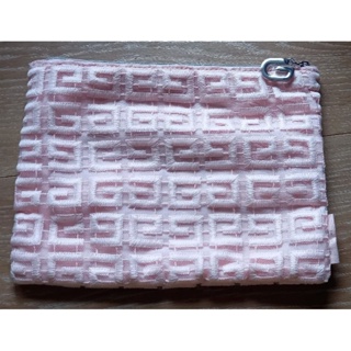 Givenchy （紀梵希）PINK BAG logo Limited Edition 粉紅色化妝包送彈簧夾+髮束(如圖