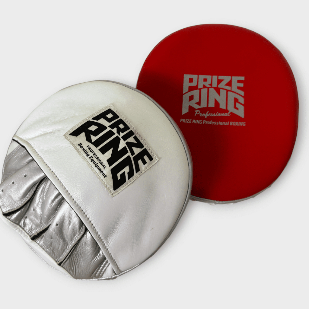 【Yoshi】PRIZE RING Focus Mitts 輕量型拳擊手靶 拳靶 手靶 訓練靶具 速度靶_白紅_現貨