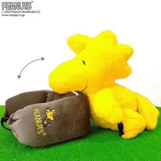 日本正版PEANUTS史努比WOODSTOCK療癒糊塗塔克snoopy造型2WAY變身頸枕 出國必備 旅行枕頭 辦公室枕