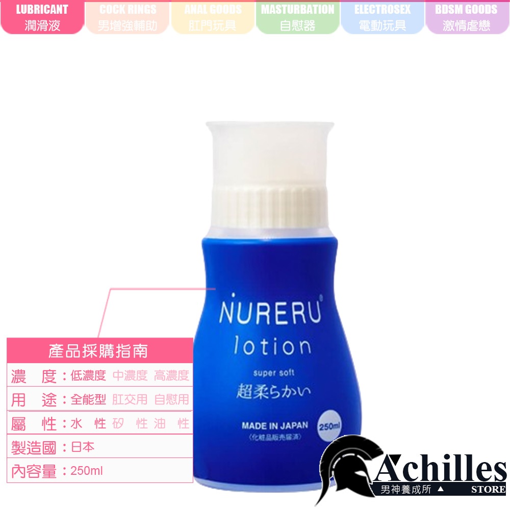日本 NURERU 玻尿酸 低黏度配方 溫和親膚水性潤滑液(KY,情趣用品,潤滑劑,透明質酸)
