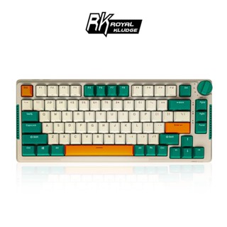 【RK】 H81 機械鍵盤 無線藍芽2.4G有線三模 Gasket ABS鍵帽 81鍵 K黃軸 RGB 時光機｜中文