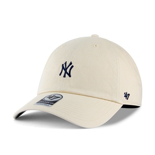 【47 brand】MLB NY 紐約 洋基 米白色 小標 軟板 老帽 棒球帽 穿搭 潮流【ANGEL NEW ERA】