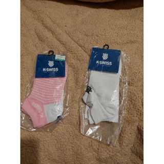 kswiss兩雙襪子 粉色白色各一雙 全新加上證件套三組