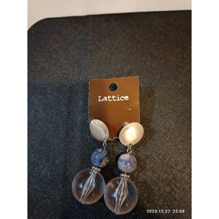 日本品牌Lattice 夾式耳環