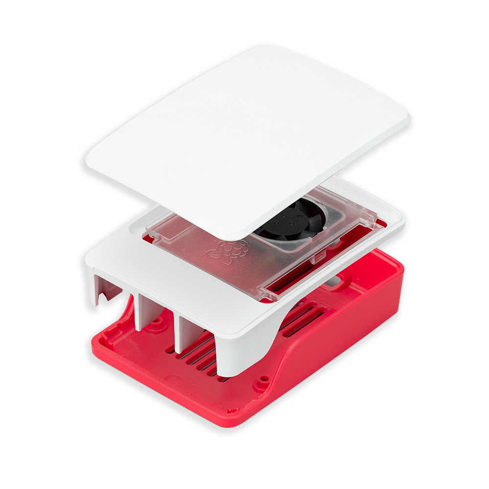 現貨 樹莓派原廠 Raspberry Pi 5 紅白外殼 內置變速風扇