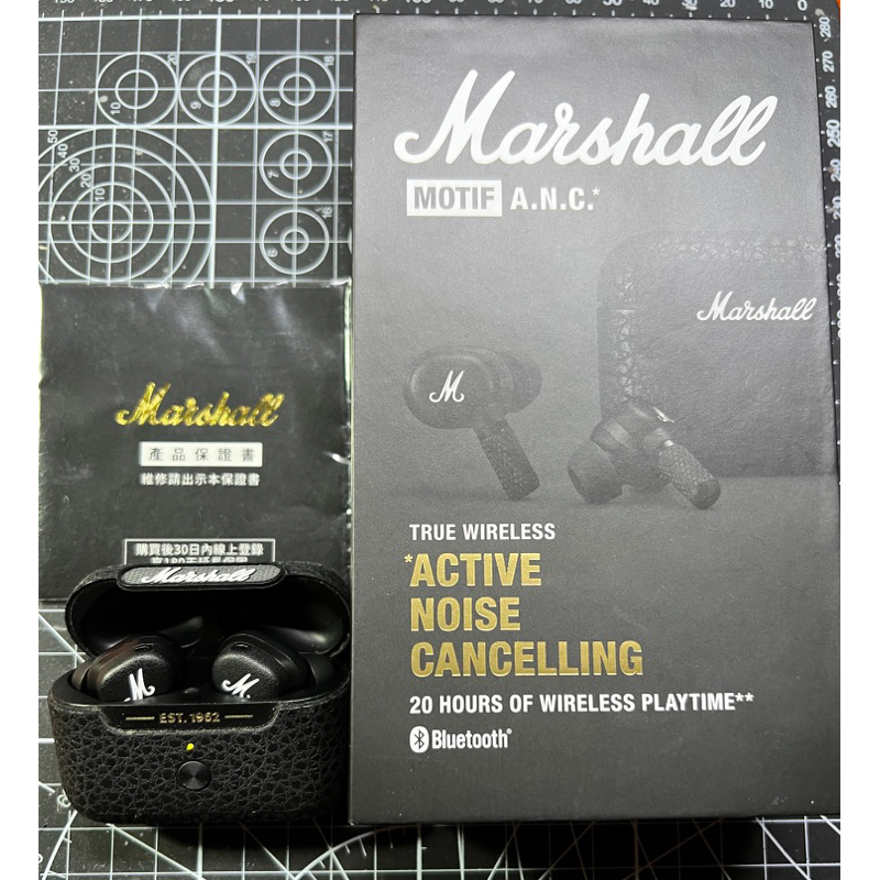 ［二手］Marshall Motif A.N.C一代主動式抗噪無線藍牙耳機