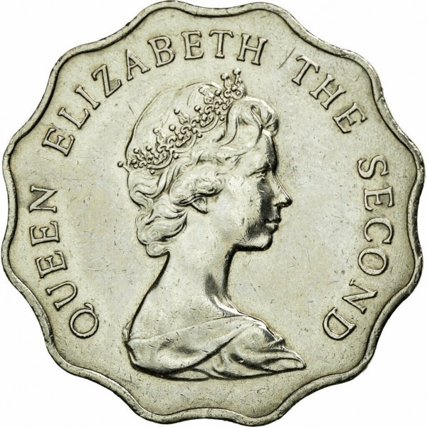 【全球郵幣】香港1975年2元 貳圓錢幣 HONG KONG coin   英國伊莉莎白二世女王肖像