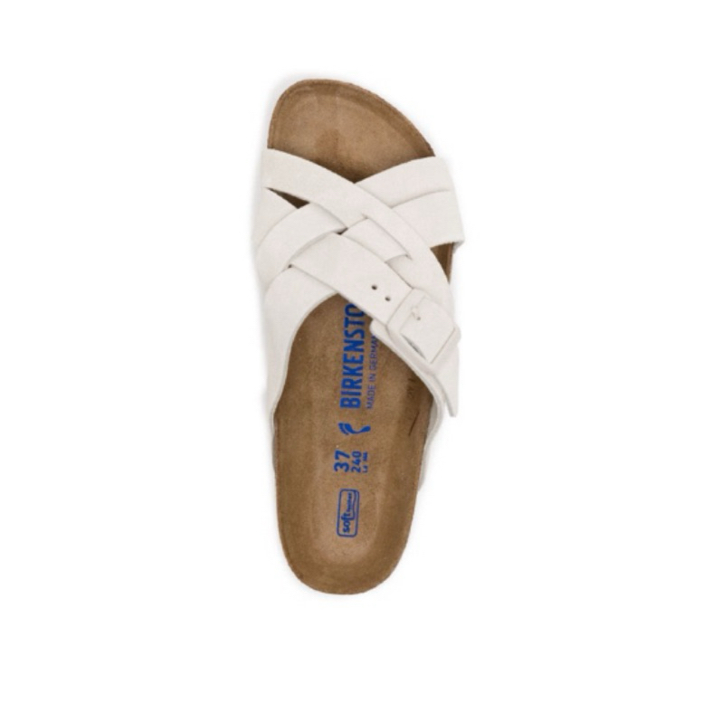 勃肯 麂皮露趾涼鞋 Birkenstock Lugano Cross Front Suede Sandals