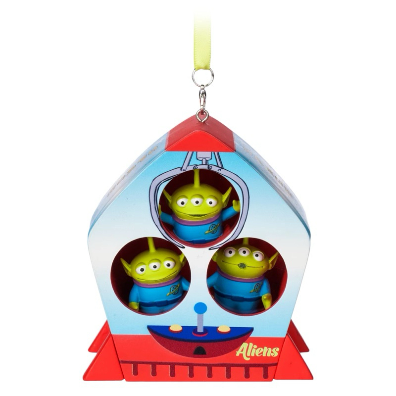 【全新】日本迪士尼商店 玩具總動員 三眼怪有聲互動魔法插畫吊飾 聖誕吊飾 聖誕裝飾 掛飾