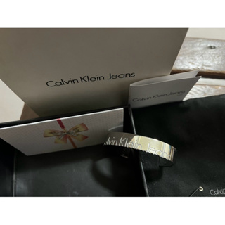 Calvin Klein CK極簡風格LOGO手環-近全新-女生xs尺寸（約5.5公分）