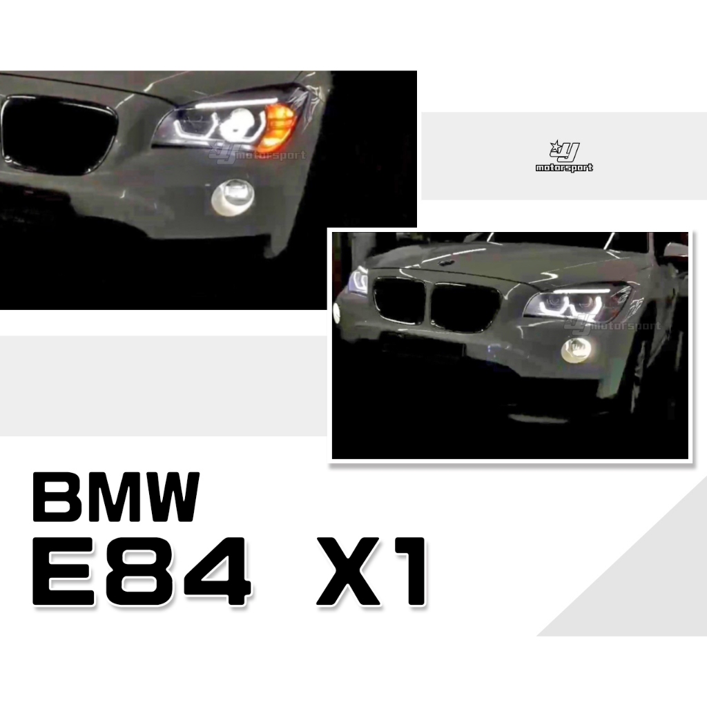 小傑車燈精品-全新 BMW 寶馬 E84 X1 HID版 黑框 勺子款 魚眼 頭燈 大燈