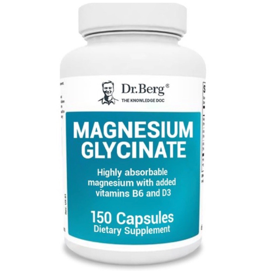 【🈵️千免運】美國Dr. Berg 柏格醫生Magnesium Glycinate甘氨酸鎂 螯合鎂 150粒