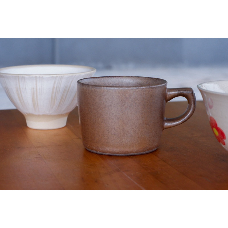 【夏の石竹】日本製 Tomofac.布朗尼咖啡杯 窯變棕 波佐見燒 日本選物 陶瓷器