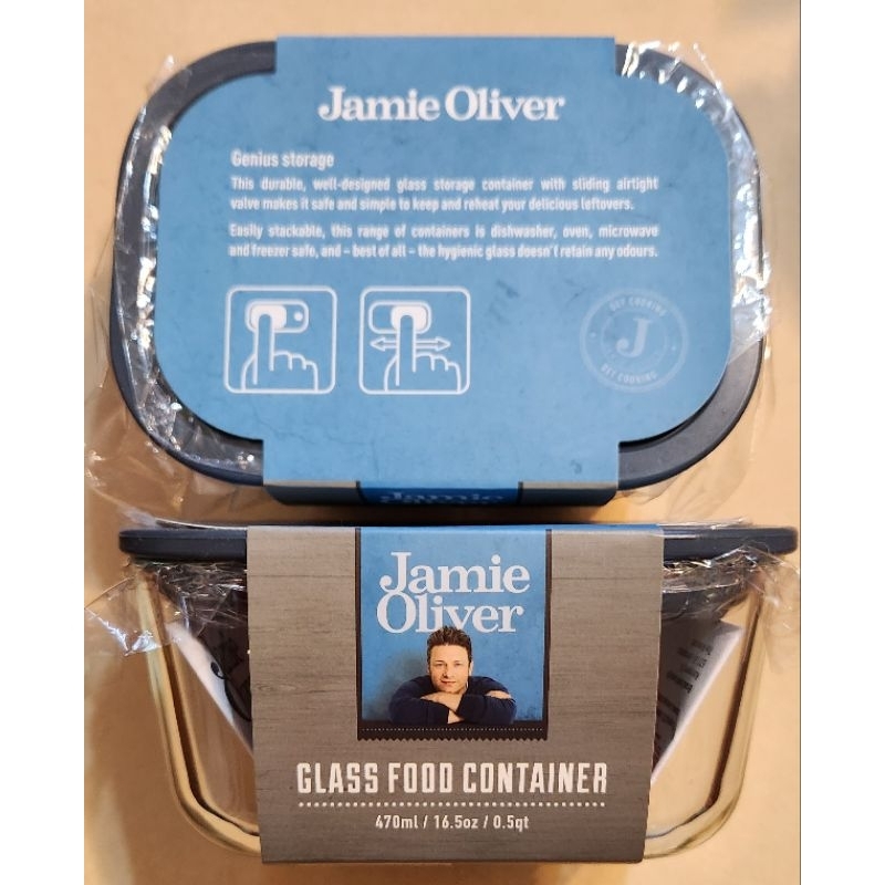 Jamie Oliver 全新方形耐熱玻璃保鮮盒