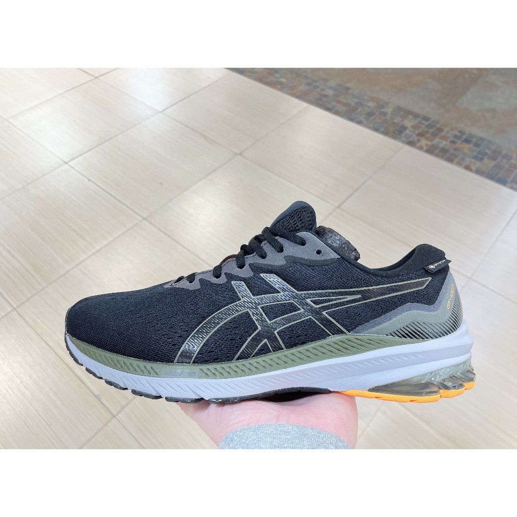 【BOBO】ASICS GT-1000 11 GTX (4E特寬楦) 黑綠橘 慢跑鞋 男 1011B681-001