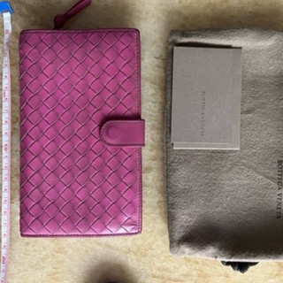 BOTTEGA VENETA BV 經典手工 編織 羊皮 釦式長夾 零錢袋