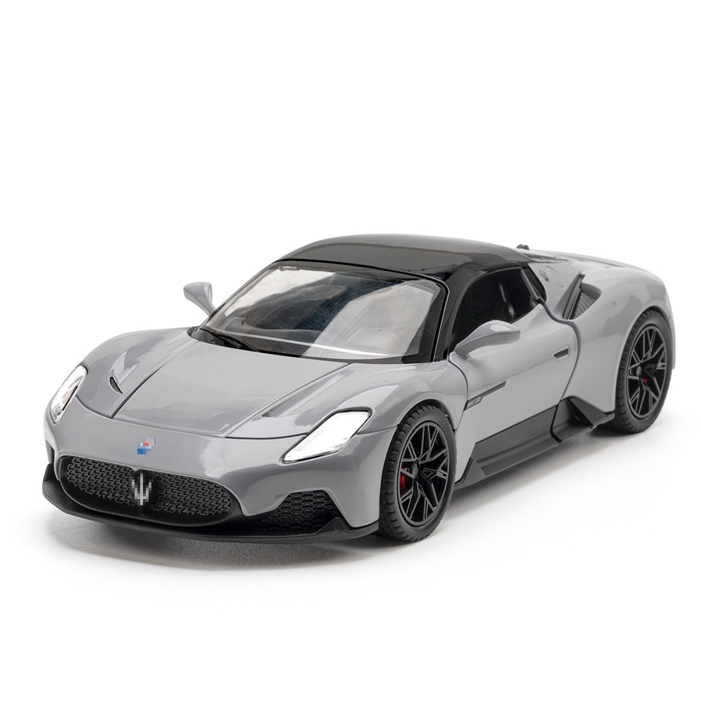 模型車 1:24 瑪莎拉蒂 Maserati Corse mc20 賽車模型 合金迴力車 男孩玩具 跑車模型 聲光玩具車