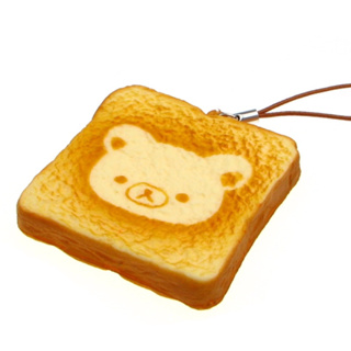 【Rilakkuma 拉拉熊】 吐司軟軟吊飾Toast Squishy
