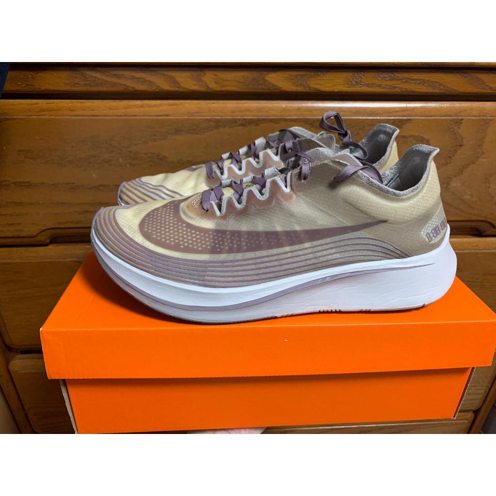 NikeLab zoom fly sp 粉紫 藕色 芝加哥限定 慢跑 半透明 breaking 2 US11 29cm