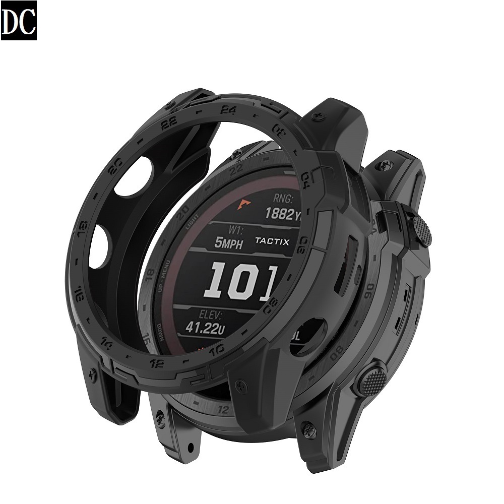 DC【半包保護殼】適用 Garmin Tactix 7 AMOLED Edition 鎧甲錶殼 防摔 邊框 軟殼